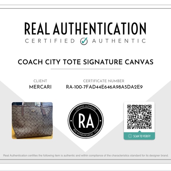 Coach City Tote in Signature Canvas - Picture 7 of 7